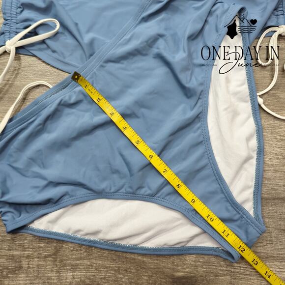 CharmLeaks Drawstring Tankini Swimsuit Size L - Picture 5 of 6